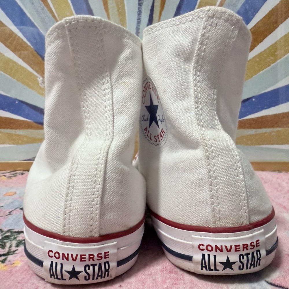 Converse All Star White Canvas High-Tops